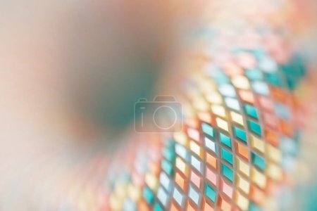 Photo for 3D rendering. Colorful   geometric pattern.  Minimalistic pattern of simple shapes. Bright creative symmetric texture - Royalty Free Image