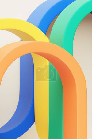 Foto de Fondo abstracto colorido. Plantilla para fondo de pantalla, banner, presentación, fondo, ilustración 3d - Imagen libre de derechos