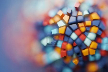 Photo for 3D illustration, Abstract kaleidoscope background. Beautiful multi-colored kaleidoscope texture. Unique kaleidoscope design. - Royalty Free Image