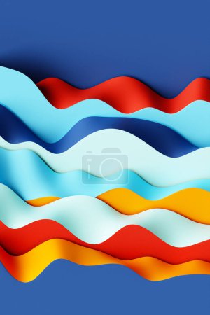 Photo for 3D geometric shapes. Realistic  render  design. Abstract colored minimalistic composition. - Royalty Free Image