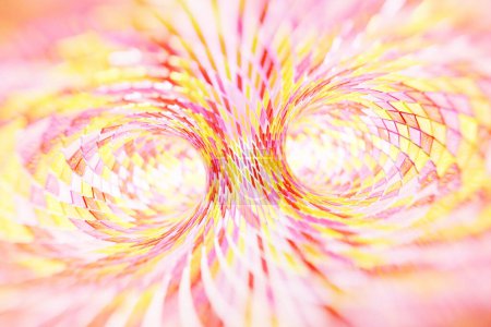 Foto de Representación 3D, forma perfecta, espiral colorida, fondo abstracto - Imagen libre de derechos