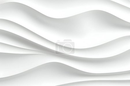 Foto de Rayas geométricas similares a las ondas. Patrón de líneas transversales brillantes de onda abstracta, generadas por IA. Ilustración 3D - Imagen libre de derechos