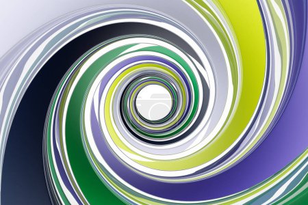 Foto de 3d ilustración de un fondo abstracto colorido con líneas. Impresión de las olas. Textura gráfica moderna. Patrón geométrico. - Imagen libre de derechos