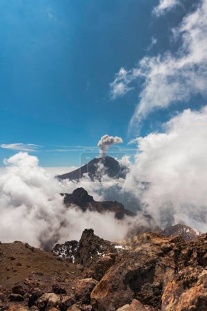 Photo for A volcano eruption popocatepetl Mexico. High quality photo - Royalty Free Image