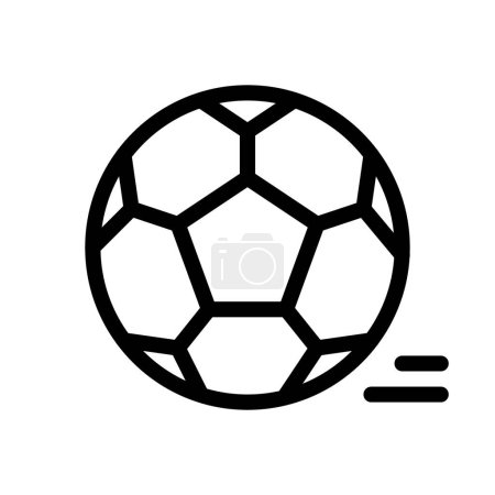 Téléchargez les illustrations : Icône de football. Signe abstrait et symbole pour la conception du modèle. Illustration vectorielle. - en licence libre de droit