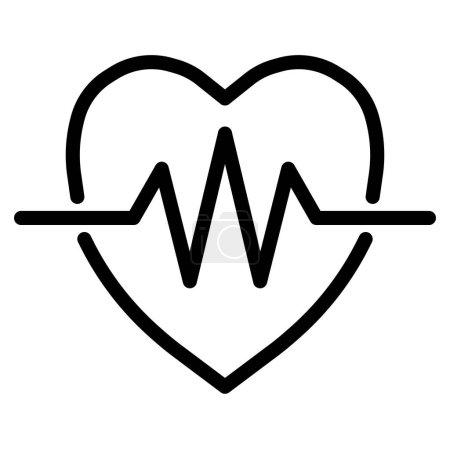 Ilustración de Icono del corazón. Signo abstracto y símbolo para el diseño de plantillas. Ilustración vectorial. - Imagen libre de derechos