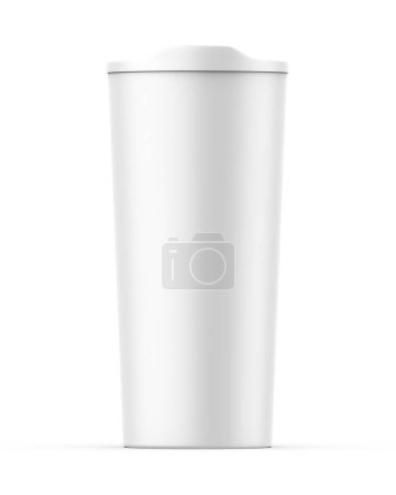 Foto de Vacío taza de café de vidrio en blanco maqueta plantilla 3d ilustración. - Imagen libre de derechos