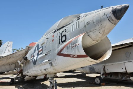 Foto de Chino California, 15 de abril de 2023: Aviones de la Fama Exposición de aviones usados en el pasado - Imagen libre de derechos