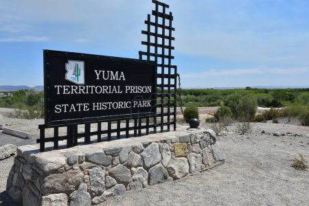 Foto de Yuma, July 18 2023: View over Prison Historic Park in Yuma - Imagen libre de derechos