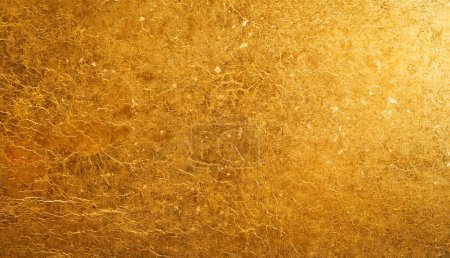 Téléchargez les photos : Fond d'or brillant en papier d'or texturé rugueux. - en image libre de droit