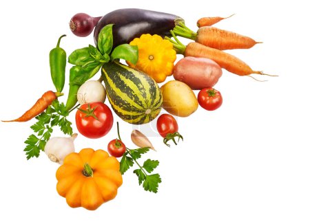 Téléchargez les photos : Ferme biologique Légumes. Fruits et légumes frais, fines herbes stil - en image libre de droit