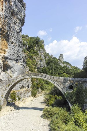 Photo for Amazing view of Kokkorou stone bridge at Pindus Mountains, Zagori, Epirus, Greece - Royalty Free Image