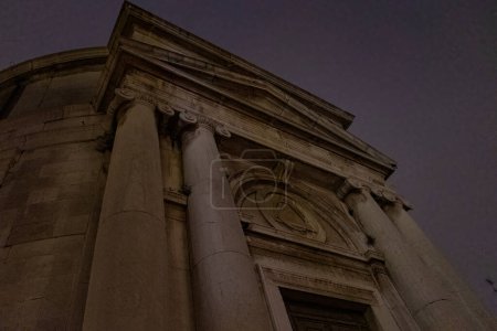 Photo for Masonic Church in Venice, Freemasons in Venice and the Church of Saint Mary Magdalene at night. - Royalty Free Image