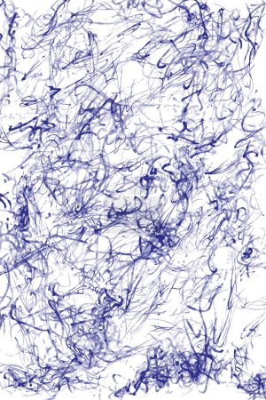Illustration for Abstract background of chaotic ink lines of different thickness - Royalty Free Image