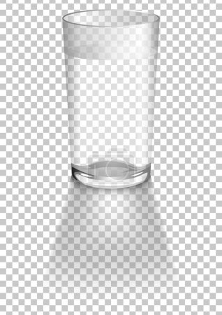 Téléchargez les photos : Illustration vectorielle d'un verre d'eau transparent - en image libre de droit