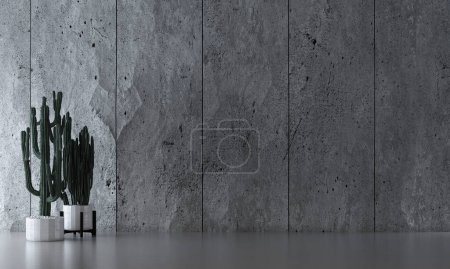 Téléchargez les photos : Salon de luxe moderne et mur de pierre texture arrière-plan design intérieur, maquette de chambre, décor de meubles, rendu 3D. - en image libre de droit