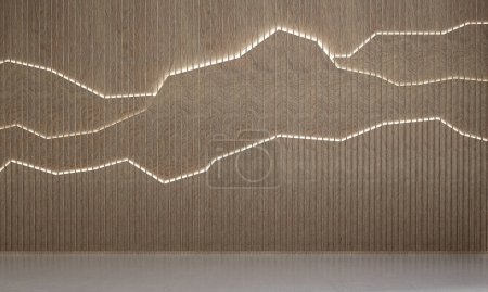 Téléchargez les photos : Design intérieur moderne du salon et confortable fond de mur de motif en bois - en image libre de droit