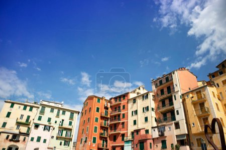 Photo for Photographic documentation of the characteristic colorful village of Camogli Liguria Italy - Royalty Free Image
