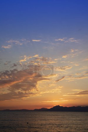 Photo for Photographic shot of the moment of a sunset over the sea - Royalty Free Image
