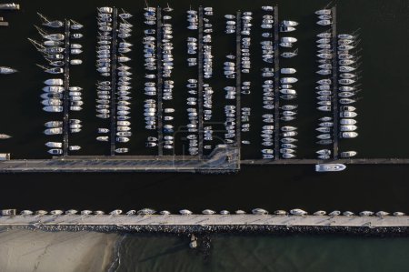 Foto de Documentación fotográfica aérea del puerto de Viareggio Lucca - Imagen libre de derechos