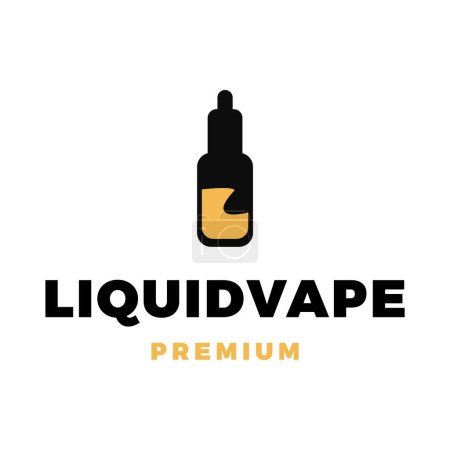 Liquid Vape Icon Vector Logo Template Illustration Design