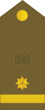 Téléchargez les illustrations : Shoulder pad NATO officer mark for the MAJOR insignia rank in the  North Macedonian Ground Forces - en licence libre de droit