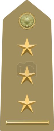 Téléchargez les illustrations : Shoulder pad military officer insignia of the Italy PRIMO CAPITANO (FIRST CAPTAIN) - en licence libre de droit