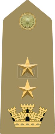 Téléchargez les illustrations : Shoulder pad military officer insignia of the Italy TENENTE COLONNELLO (LIEUTENANT COLONEL) - en licence libre de droit