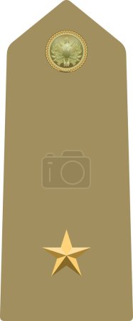 Téléchargez les illustrations : Shoulder pad military officer insignia of the Italy SOTTOTENETE (SECOND LIEUTENANT) - en licence libre de droit