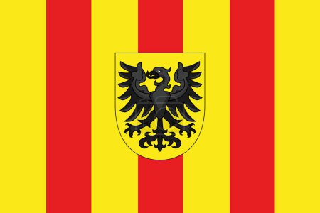 Ilustración de Ilustración oficial del vector de la bandera de la ciudad belga de MECHELEN, BÉLGICA - Imagen libre de derechos