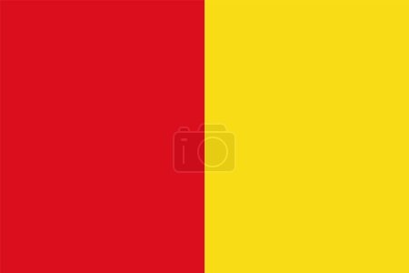 Ilustración de Ilustración oficial del vector de la bandera de la ciudad belga de LIGE, BÉLGICA - Imagen libre de derechos