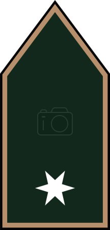 Téléchargez les illustrations : Marquage des épaules d'officier militaire pour le grade d'insigne RVEZET (PRIVATE PV2) dans les forces terrestres hongroises - en licence libre de droit