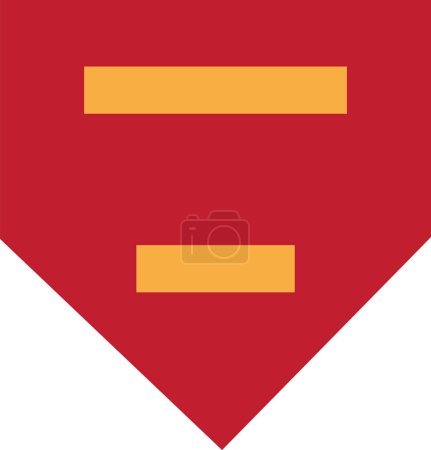 Ilustración de Hombro almohadilla militar marca para el YPODEKANEAS OVA (LANCE CORPORAL) rango de insignia en el Ejército Helénico - Imagen libre de derechos