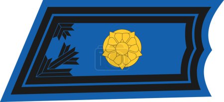 Téléchargez les illustrations : Épaulière marque d'officier militaire pour le grade d'insigne MAJURI (MAJOR) des rangs militaires de l'armée de l'air finlandaise - en licence libre de droit
