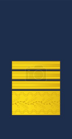 Téléchargez les illustrations : Pochette d'épaule marque d'officier militaire pour le grade d'insigne KENRAALI (GENERAL) de l'armée de l'air finlandaise - en licence libre de droit