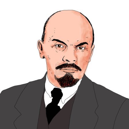 Photo for Realistic illustration of Soviet leader Vladimir Lenin - Royalty Free Image