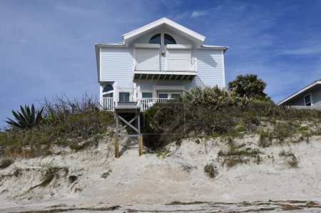 Photo for Florida beach home many are vacation homes that tourist rent. - Royalty Free Image