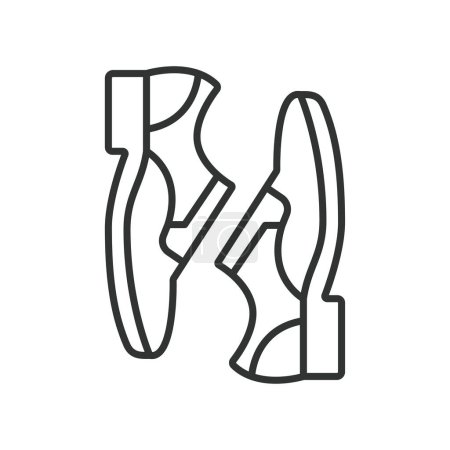 Ilustración de Hombres s Zapatos icono línea de diseño. Hombres s, Botas, Calzado, Moda, Estilo, iconos ilustraciones vectoriales. Hombres s Zapatos icono de carrera editable - Imagen libre de derechos