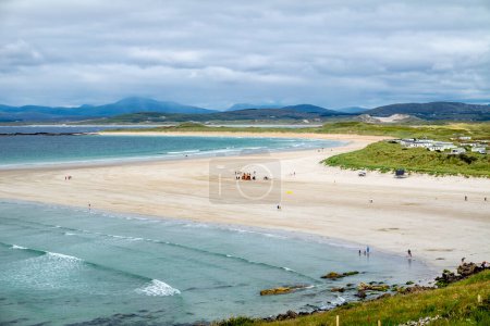 Photo for Narin Strand seen from the viewpoint in Portnoo, County Donegal - Ireland. - Royalty Free Image
