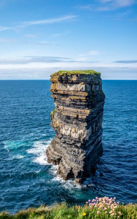 Photo for The Dun Briste Sea Stack Off The Cliffs Of Downpatrick Head In County Mayo - Ireland. - Royalty Free Image