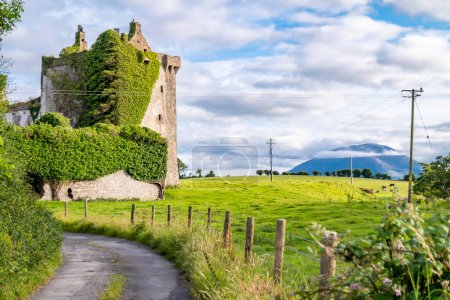 Foto de Castillo de Deel, en el Caislean irlandés na Daoile, fue construido en el siglo XVI - Condado de Mayo, Irlanda. - Imagen libre de derechos