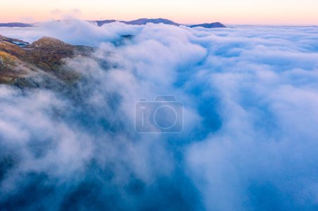 Photo for Dramatic aerial view of the Slieve League cliffs in County Donegal, Ireland. - Royalty Free Image