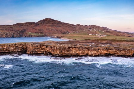 Photo for Muckross Head peninsula during sunset - about 10 km west of Killybegs village in county Donegal on the west coast of Ireland. - Royalty Free Image