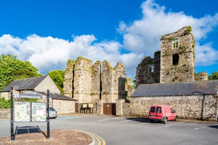 Photo for MANORHAMILTON, IRELAND - MAY 24 2021 : The castle is located in the middle of the town. - Royalty Free Image