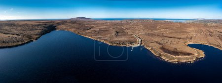 Photo for Aerial view of Lough Lagha by Gortahork in County Donegal, Republic of Ireland - Used for drinking water supply. - Royalty Free Image