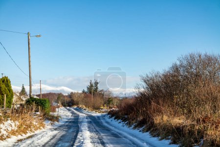 Foto de El L1783, el llamado German Road, conecta Doochary y Lettermacaward - Condado de Donegal - Irlanda. - Imagen libre de derechos