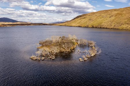 Photo for Aerial view of the Lough Anna island - County Donegal, Ireland. - Royalty Free Image