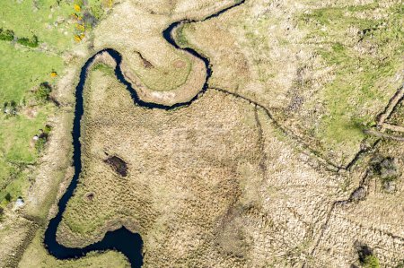 Téléchargez les photos : Vue aérienne de la région de Sandfield entre Ardara et Portnoo dans le Donegal - Irlande - en image libre de droit