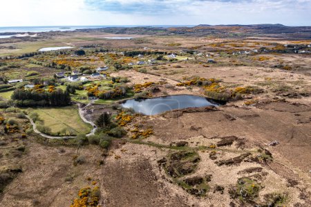 Photo for Aerial view of the Sandfield area between Ardara and Portnoo in Donegal - Ireland - Royalty Free Image