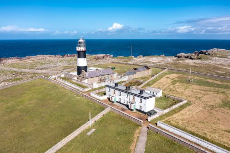 Photo for Aerial view of the Lighthouse on Tory Island, County Donegal, Republic of Ireland. - Royalty Free Image